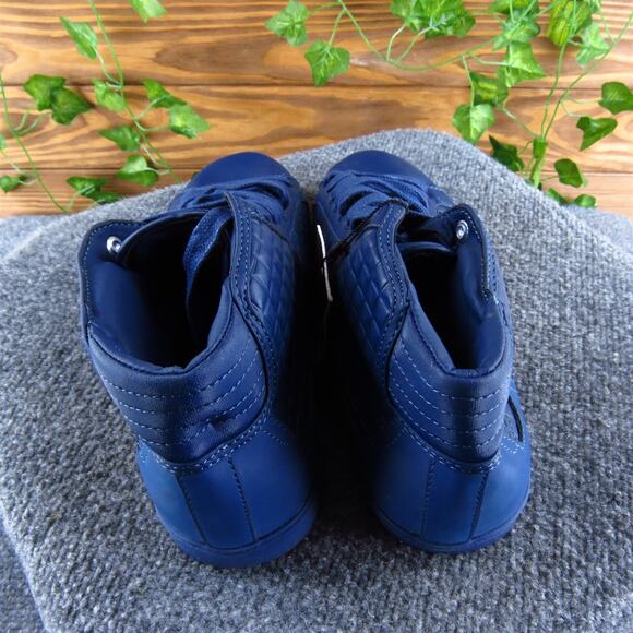 Zara Men's Basket Sneaker Blue Synthetic‎ Size 9 Medium Gently Used 2025 - Picture 4 of 6